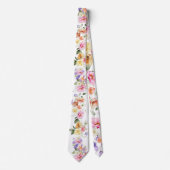 PixDezines H2 Sommergarten Blumen DIY Farbe Krawatte (Vorderseite)