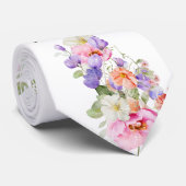 PixDezines H2 Sommergarten Blumen DIY Farbe Krawatte (Gerollt)