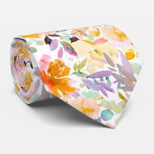 PixDezines H2 Sommerliche Blume Hues Krawatte