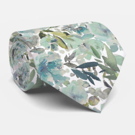 PixDezines H2 Summer Flowers Green Hues Krawatte