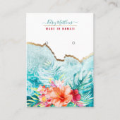 PixDezines H2 Tropical Paradise Beach Ohrringe Visitenkarte (Vorderseite)