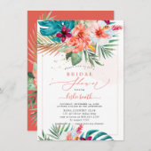PixDezines H2 Tropical Paradise Brautparty Invi Einladung (Vorne/Hinten)