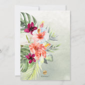 PixDezines H2 Tropical Paradise Bridal Luncheon Einladung (Rückseite)