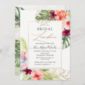 PixDezines H2 Tropical Paradise Bridal Luncheon Einladung (Vorne/Hinten)