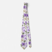 PixDezines H2 Violet Lila Rose Krawatte (Vorderseite)