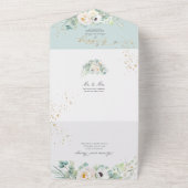 PixDezines H2 White Peonies Anemone All In One Einladung (Außenbereich)