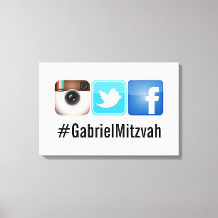 PixDezines Hashtag Party Fotos Schild