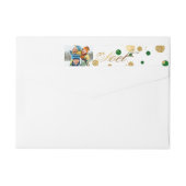 PixDezines hat Gold+grüne Konfetti/Urlaubsfreude g (Rückseite)