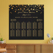 PixDezines hat Gold/Hochzeitssitzkarte getrübt Leinwanddruck (Insitu (Wohnzimmer))