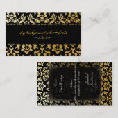 PixDezines Haute Coutour Damask/DIY Hintergrund Visitenkarte (Vorne/Hinten)
