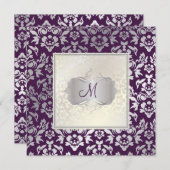 PixDezines Haute Couture Damask Einladung (Vorne/Hinten)