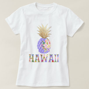 PixDezines Hawaii, AlohaAnanas/Imitats Gold T-Shirt