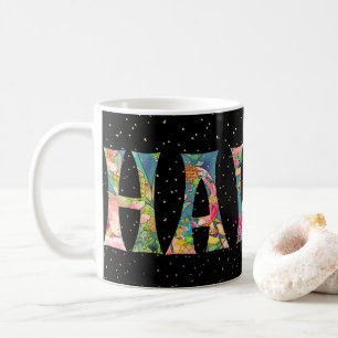 PixDezines Hawaii Ananas Collage Wasserfarbe Kaffeetasse