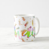 PixDezines Hawaii Lava Rainbow Aloha Ananas Kaffeetasse (VorderseiteRechts)