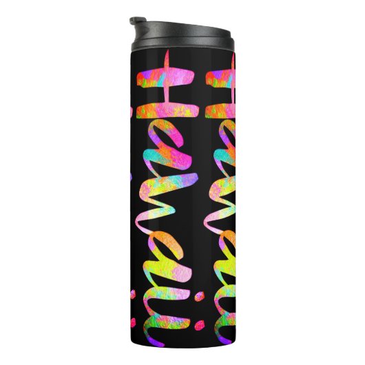 PixDezines HAWAII LAVA RAINBOW/DIY Hintergrund Thermosbecher (Nach rechts gedreht)