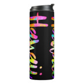 PixDezines HAWAII LAVA RAINBOW/DIY Hintergrund Thermosbecher (Nach links gedreht)