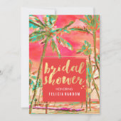 PixDezines Hawaii/Strand/Brautparty Einladung (Vorderseite)