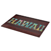 PixDezines Hawaii, TIKI TYPOGRAPHY+Holztextur Schneidebrett (Ecke)
