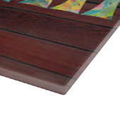 PixDezines Hawaii, TIKI TYPOGRAPHY+Holztextur Schneidebrett (Ecke)