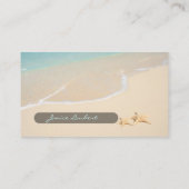 PixDezines Hawaiian Beach/DIY Schriftart Visitenkarte (Rückseite)