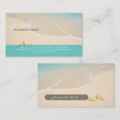 PixDezines Hawaiian Beach/DIY Schriftart Visitenkarte (Vorne/Hinten)