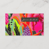 PixDezines Hawaiian Dschungel 3/DIY Hintergrundfar Visitenkarte (Rückseite)