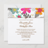 PixDezines Hawaiian Dschungel/DIY Color/Felt Ecru Einladung (Vorderseite)