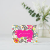 PixDezines Hawaiian Dschungel/DIY Hintergrundfarbe Visitenkarte (Stehend Vorderseite)