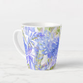 PixDezines Hawaiian Jungle Cornflower Blue Green Milchtasse (Linke Ecke)