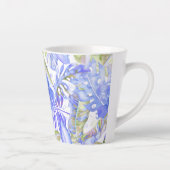PixDezines Hawaiian Jungle Cornflower Blue Green Milchtasse (Rechts)