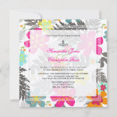 PixDezines HAWAIIAN JUNGLE/DIY BCKGRND/FELT ECRU Einladung (Vorderseite)