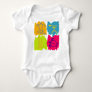 PixDezines Hawaiianische Symbole Baby Strampler