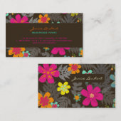 PixDezines Hawaiianischer Dschungel/benutzerdefini Visitenkarte (Vorne/Hinten)