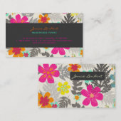 PixDezines Hawaiianischer Dschungel/benutzerdefini Visitenkarte (Vorne/Hinten)