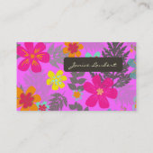 PixDezines Hawaiianischer Dschungel/benutzerdefini Visitenkarte (Rückseite)