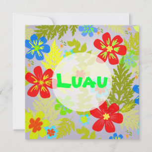 PixDezines hawaiianischer Dschungel/DIY-Hintergrun Einladung