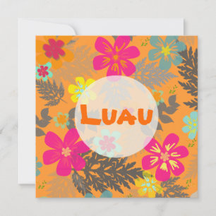 PixDezines hawaiianischer Dschungel/DIY-Hintergrun Einladung