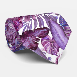 PixDezines Hawaiianischer Dschungel Merlot Lila La Krawatte