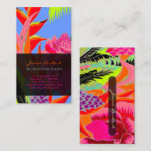 PixDezines Hawaiischer Dschungel 3 - DIY Hintergru Visitenkarte (Vorne/Hinten)