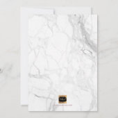 PixDezines Hens Night Imitats Rose Gold Script+Mar Einladung (Rückseite)