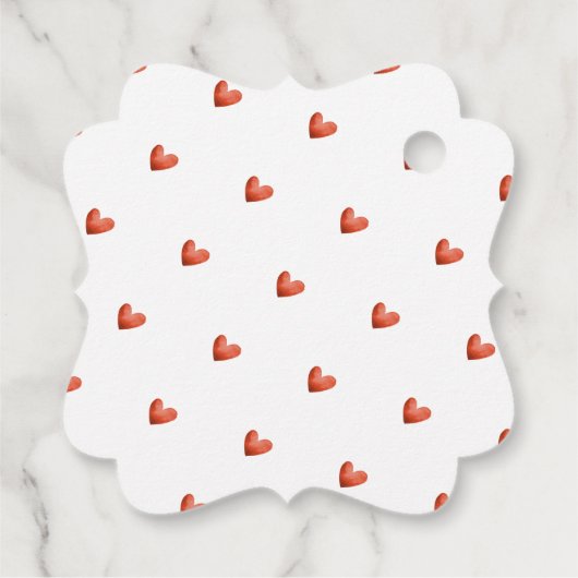 PixDezines Herz Vielen Dank Signature-Script Geschenkanhänger (Rückseite)