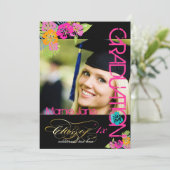 PixDezines Hibiskus/2014 Abschluss/Farbstoffe Einladung (Stehend Vorderseite)