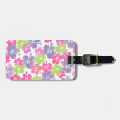 PixDezines-Hibiskus/DIY-Hintergrund Gepäckanhänger (Vorderseite horizontal)