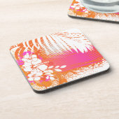 PixDezines-Hibiskus/DIY-Hintergrundfarbe Untersetzer (Linke Seite)