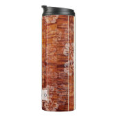 PixDezines Hibiskus Imitats Koa Wood Longboard Thermosbecher (Nach rechts gedreht)
