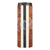 PixDezines Hibiskus Imitats Koa Wood Longboard Thermosbecher (Rückseite)
