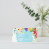 PixDezines-Hibiskus-Platzkarten (Bikerkarten) Platzkarte (Stehend Vorderseite)