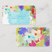 PixDezines-Hibiskus-Platzkarten (Bikerkarten) Platzkarte (Vorne/Hinten)