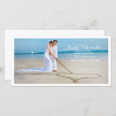 PixDezines Hochzeit Foto danke/DIY Hintergrund Dankeskarte (Vorne/Hinten)