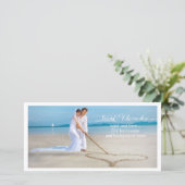 PixDezines Hochzeit Foto danke/DIY Hintergrund Dankeskarte (Stehend Vorderseite)